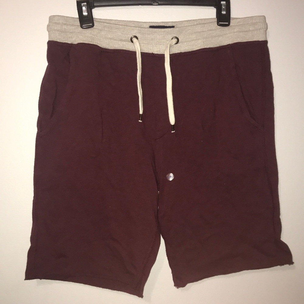 American Eagle Burgundy Cotton Shorts